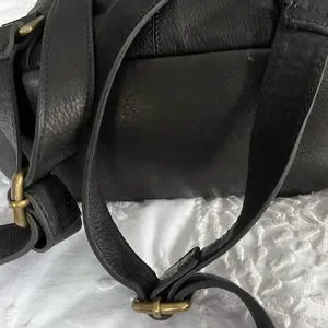Fat Face Black Leather Bag  2 in 1 Rucksack/Cross Body Backpack Fat Face | Bags | Fat Face Black Leather Bag 2 In  main image 4